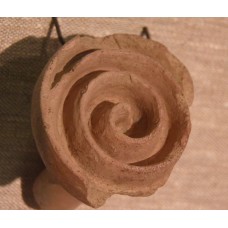 Ancient settlements of Kakheti, clay stamp, spiral design